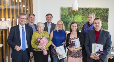 Verðlaunahafarnir.