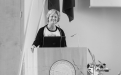 Kristín Ingólfsdóttir, rektor Háskóla Íslands, ávarpar gesti við úthlutun 2014.