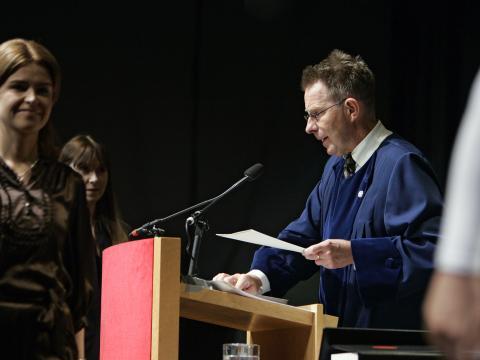 Ingjaldur Hannibalsson við útskriftarhátið 2008