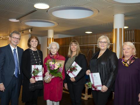 tyrkhafar 2019 ásamt rektor Háskóla Íslands, stofnanda og stjórn sjóðsins.
