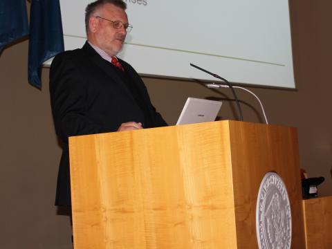Frá athöfn í Hátíðasal Háskóla Íslands
