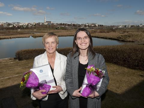 Berglind Hálfdánsdóttir og Sigfríður Inga Karlsdóttir.