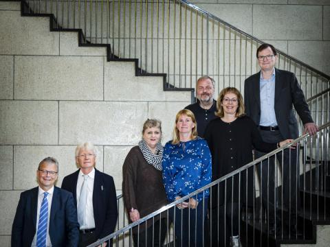 Stjórn Menntasjóðs Hugvísindasviðs við stofnun sjóðsins.
