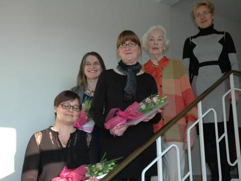 Styrkhafar 2014 ásamt stofnanda sjóðsins Ingibjörgu R. Magnúsdóttur.