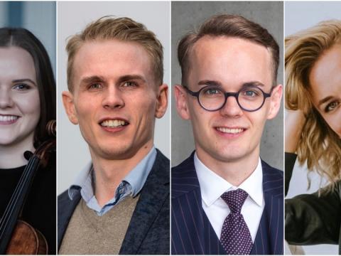 Fjögur hljóta styrk úr Ingjaldssjóði í ár, þau Hekla Finnsdóttir, Ísak Einar Rúnarsson, Kolbeinn Stefánsson og Kristín Einarsdóttir Mäntylä.