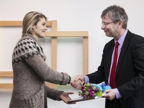 Frá úthlutun styrka úr Verðlaunasjóði Bergþóru og Þorsteins Schevings Thorsteinssonar