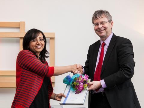 Frá úthlutun styrka úr Verðlaunasjóði Bergþóru og Þorsteins Schevings Thorsteinssonar