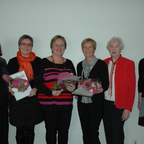 Styrkhafar ásamt Ingibjörgu R. Magnúsdóttur