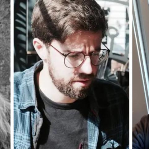 Styrkhafarnir Dalrún Kaldakvísl Eygerðardóttir, Zachary Jordan Melton og Elin Ahlin Sundman.