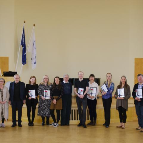 Frá úthlutun úr Styrktarsjóði Áslaugar Hafliðadóttur.