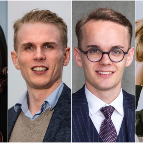 Fjögur hljóta styrk úr Ingjaldssjóði í ár, þau Hekla Finnsdóttir, Ísak Einar Rúnarsson, Kolbeinn Stefánsson og Kristín Einarsdóttir Mäntylä.