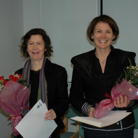 Styrkhafar þær Helga og Þorbjörg.